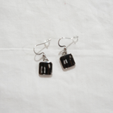 Lionfish Dangling Earrings with Square Pendant