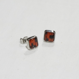 Lionfish Stud Earrings with Square Pendant