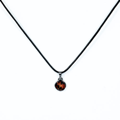 Lionfish Cord Necklace with Circle Pendant