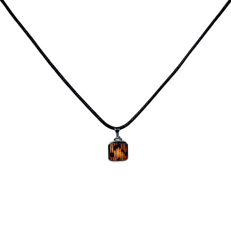 Lionfish Cord Necklace with Square Pendant