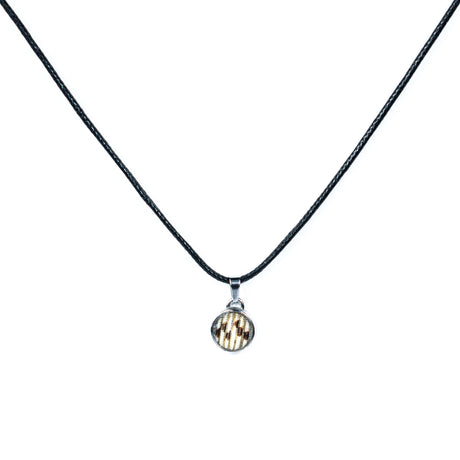 Lionfish Cord Necklace with Circle Pendant