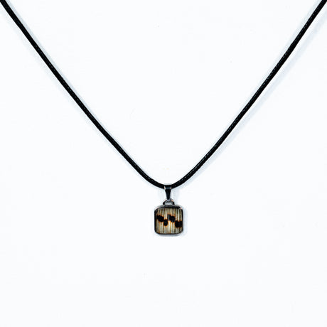 Lionfish Cord Necklace with Square Pendant