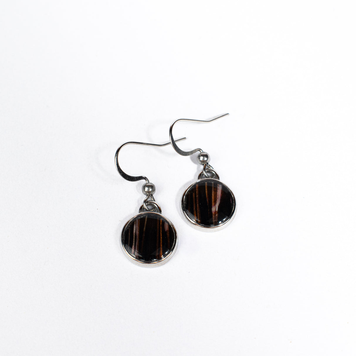 Black Lionfish Dangling Earrings