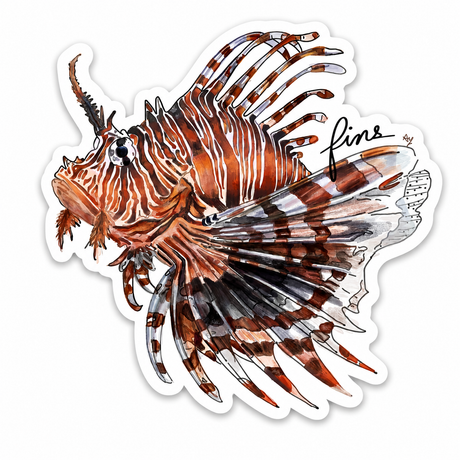 Lionfish Sticker