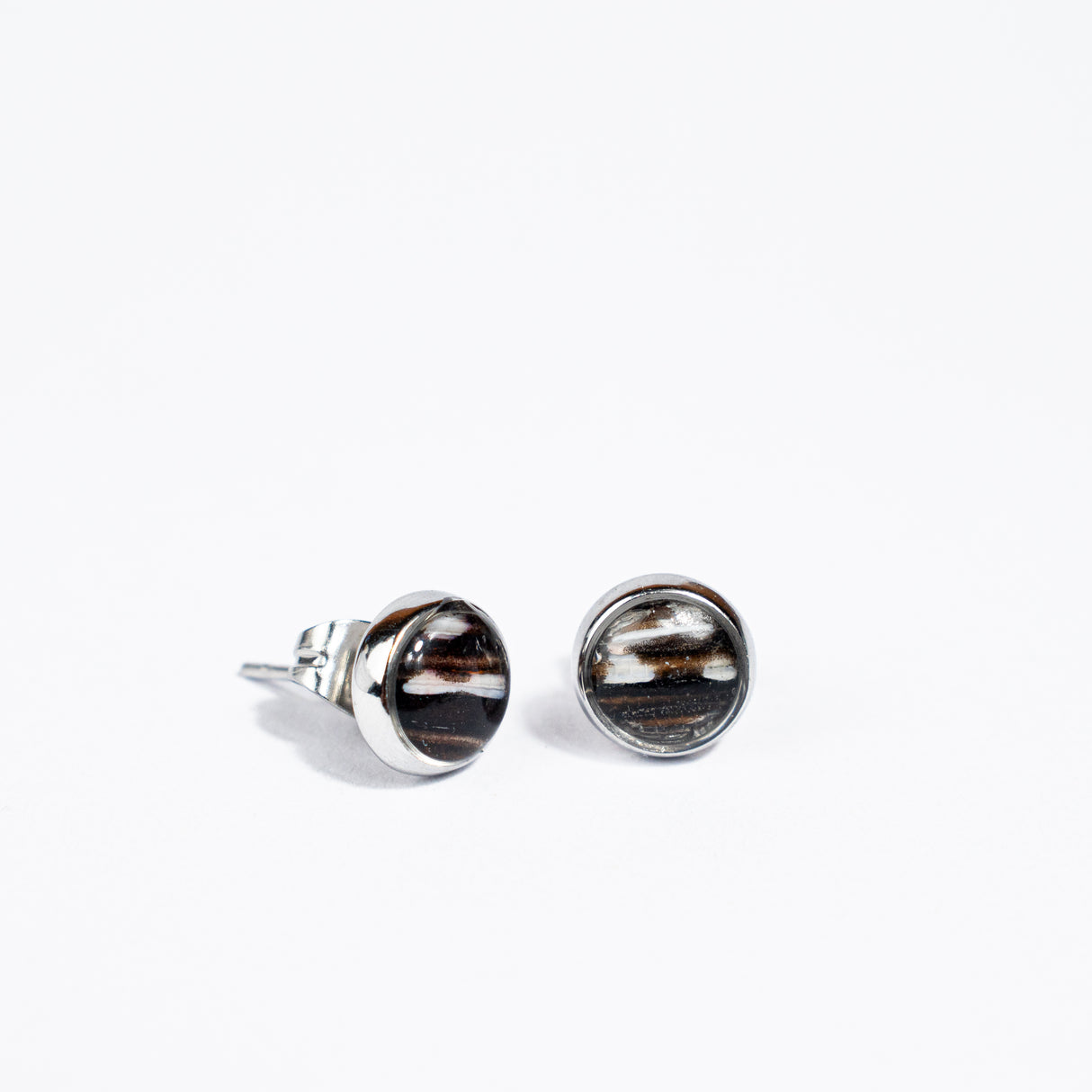 Black Lionfish Stud Earrings