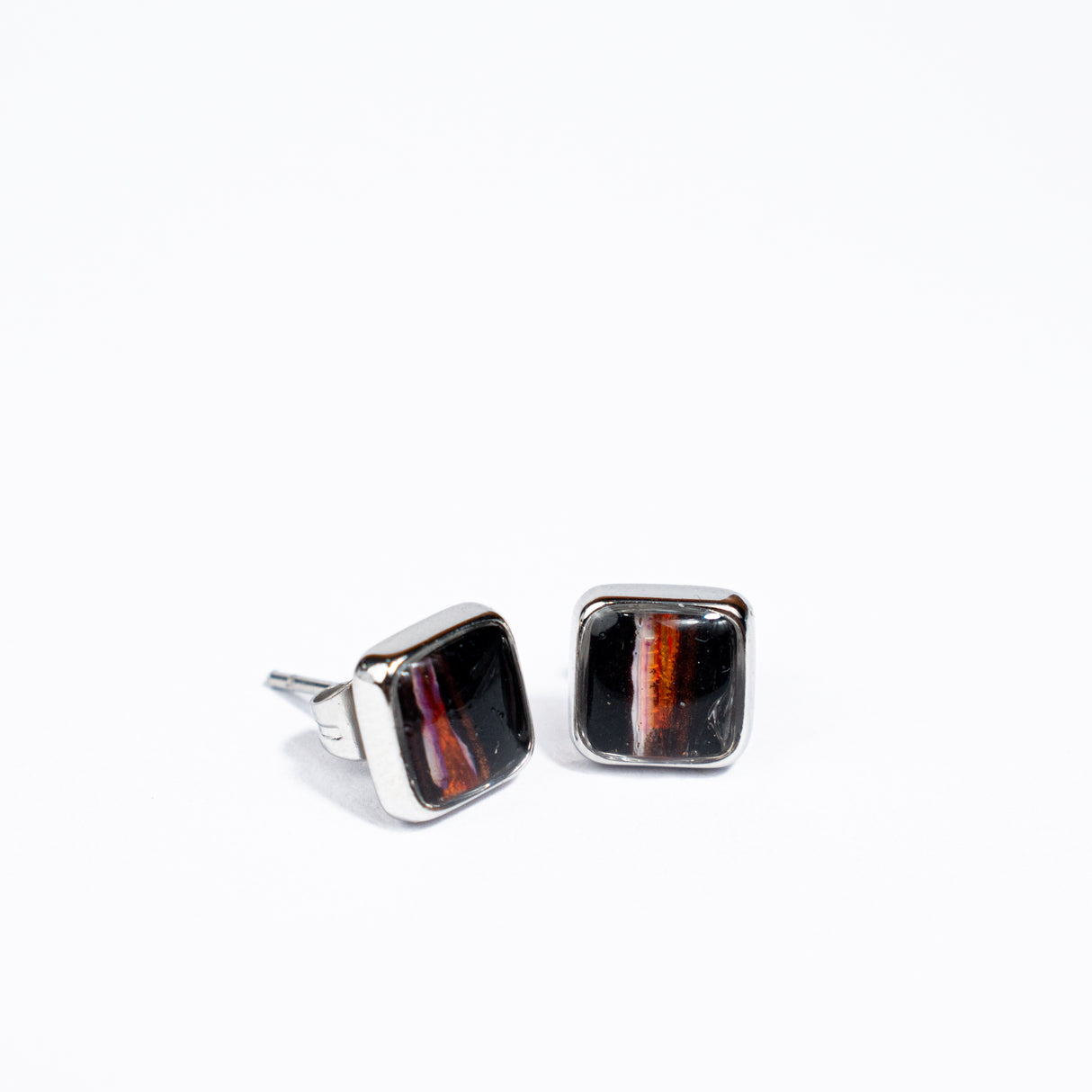 Black Lionfish Stud Earrings