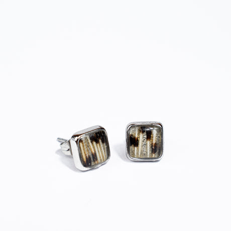 Lionfish Stud Earrings with Square Pendant
